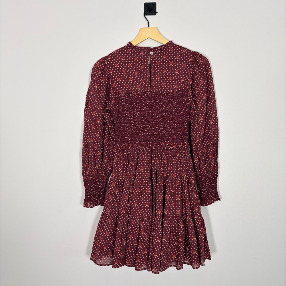 Mille Resort Travel Maeve‎ Scarf Print Long Sleeve Romantic Dress NWT XXS - Picture 9 of 9